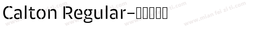 Calton Regular字体转换